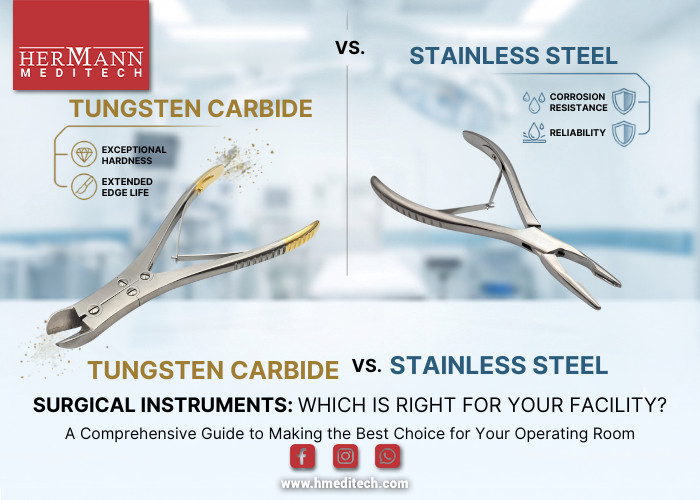 tungsten carbide vs stainless steel surgical instruments